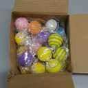 Syhood 24 Pcs Easter Tree Ornaments 2 Inch Easter Egg Decorations for Small Tree Bunny Rabbit Flower Hanging Ball Ornaments Spring Home Decor for Basket Stuffer Fillers Holiday Party Decor Supplies