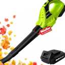 Mueller UltraStorm Cordless Leaf - Snow Blower, 130 MPH, 180 CFM Powerful Motor, Electric Leaf Blower for Lawn Care, Battery Powered Blower for Snow