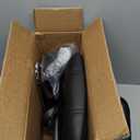 FNZIR Square Rolling Stool with Backrest Height Adjustable Chair Swivel Drafting Chair Stool Chair with Wheels Black