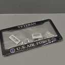 BOARLIDA Veteran US Air Force Design License Plate Frame USAF Decorative Stainless Steel Car License Plate Cover for Men Women Boys Girls Fans 12 X 6 Inch
