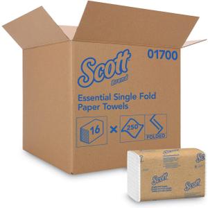 Scott Single-Fold Towels 250 sheet 1 ply 16 pk