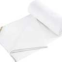 YOUR MOON Luxurious Summer/Spring Lightweight Mulberry Silk Comforter Queen Size,100% Natural Long Strand Silk Fill Duvet Blankets, Luxury Bedding Summer, Noiseless Cotton Shell (White)