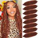 Springy Afro Twist Hair 8 Packs Marley Twist Braiding Hair Pre Separated Spring Twist Hair for Faux Locs Crochet Hair Kinky Twist for Braiding Synthetic Hair Extensions (350#, 24inch(Pack of 8)