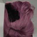 Short Curly Wavy Wig with Bangs for Women Purple Pink Wig Shoulder Length Bob Wig Women's Colorful Wigs Synthetic Heat Resistant Fiber Wigs for Cosplay Costume Party(14 Inches)