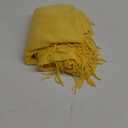 Homiest Decorative Knitted Throw Blanket with Fringe Soft & Cozy Tassel Blanket for Couch Sofa Bed (Yellow,50x60)