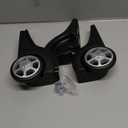 Zoofen Luggage Replacement Wheels 2 pcs Luggage Rear Wheels Suitcase Replacement Wheels Black(ZD-029)