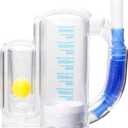 Incentive Spirometer Adult,Breathing Exercise Device for Lungs,Breathing Trainer-5000ml Volume Measurement with Flow Rate Indicator