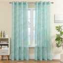 XTMYI Light Blue Curtains 84 Inch Length 2 Panels Set,Beautiful Hummingbird Grandmillenial Grand Millenial French Country Aqua Curtains Drapes for Living Room Bedroom,Sky Blue
