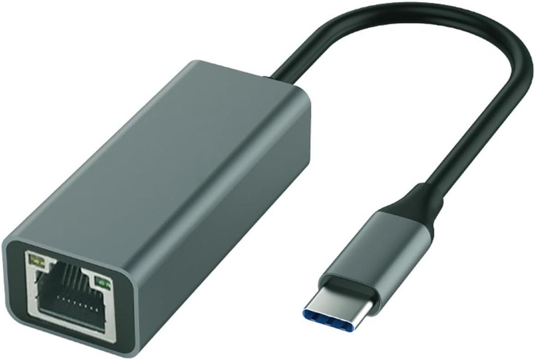 ROTOPATA USB C to Ethernet Adapter, Driver Free USB C to RJ45 Gigabit Ethernet Adapter Compatible for MacBook Pro|Air, iPhone 15 Pro|Max, Windows XP, MAC OS, Linux