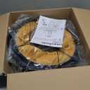 GOSO Black Lamp Shades Set of 2 Large Drum Lampshades -12x14x10 inch (Spider) Foldable Lamp Shade for Floor Lamps Table Lamp Natural Faux Silk Lampshade Replacement Rustic Shade-Easy Assembly