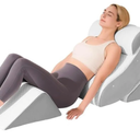 4 PCS Wedge Pillow Set for After Surgery, Memory Foam Orthopedic Bed Wedge Pillow Set, Adjustable Bed for Sleeping, Acid Reflux Relief, Post Surgery Recovery, Back Support, Leg Elevation, Gery