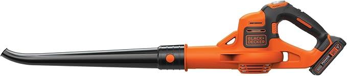 BLACK+DECKER 20V MAX* Cordless Sweeper with Power Boost, Leaf Blower with Battery and Charger (LSW321)