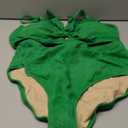 Herseas Women's High Waisted Tummy Control Bikini Sets Textured 2 Piece 2026 Summer Swim Suits Ruffle Supportive Bathing Suit Trendy Green Swimming Outfits, X-Large