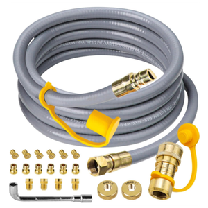 Propane to Natural Gas Conversion Kit for Blackstone 28"/36" Griddle, 10 FT 3/8" ID Natural Gas Hose With 3/8" Female Flare Fitting for Tailgater, Rangetop Combo & Burner Stove, 1/2 PSI