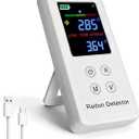 Portable Radon Detector, Rechargeable Radon Test Kit for Home with High-Precision Sensor, Real-Time Monitoring, Short & Long-Term Tracking, 45-Day Battery Life for Travel & Indoor Use