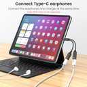 MOGOOD USB C Splitter 1 in 2 Out Dual USB C Y Splitter Cable(NOT for Monitor) Double Type C Port Hub for Mac,Xbox One,PS5,Laptop(Charging Split NOT Supported)