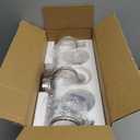 3 Lights Vanity Light Fixture, Brushed Nickel Bathroom Wall Sconces, Modern Wall Light with Clear Glass Shade, Farmhouse Wall Mount Porch Wall Lamp for Mirror, Kitchen, Living Room, Workshop