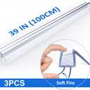Yecaye 3 Pack 3/8" x 39" Shower Door Bottom Seal,Shower Door Sweep,Frameless Glass Seal Strip,Stop Leaks and Create a Water Barrier, Water Guard 10MM