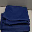 Topfinel Navy Blue Velvet Blackout Curtains 84 Inches Long for Living Room Bedroom Modern Luxury Room Darkening Thermal Insulated Soundproof Heavy Pinch Pleated Curtain Drapes with Hooks 2 Panels