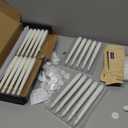 Flameless Floating Candles with Wand20 Pcs Magic LED Hanging Taper CandlesFlickering Battery Operated Taper Candle with Wand Remote for Halloween Decorations Best GiftWhite