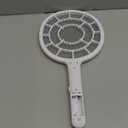 Electric Fly Swatter, Bug Zapper, Mosquito Zapper Racket | Gold Zone Voltage, Densest 3 mm Mesh, Apple-Like Weight - AA Battery Powered (not incl.) - Indoor & Outdoor Use with Pro Swat Tips (White-1 pack)