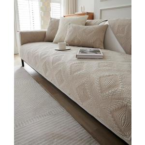 vctops Farmhouse Solid Cotton Sofa Cover for 2 or 3 Cushion Couch Covers Anti-Slip Geometric Quilted Sofa Slipcover for Dogs Cats Pet Love Seat Recliner Armrest Backrest Cover(Coffee,28"x28") vctops Farmhouse Solid Cotton Sofa Cover for 2 or 3 Cushion Couch Covers Anti-Slip Geometric Quilted Sofa Slipcover for Dogs Cats Pet Love Seat Recliner Armrest Backrest Cover(Coffee,28"x28")