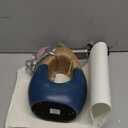 OYEARS 19" Boho Lamp for Bedroom, Bedside for Nightstands, Table Lamp for Living Room,Suitable for Small Space,Coastal Farmhouse, End Table, Rattan Nautical Beach Style, Blue,1 Pack