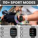 Smart Watch for Men Women (Answer/Make Call), 1.95" Touch Screen Fitness Watch with Heart Rate/Sleep Monitor, IP68 Waterproof Smartwatch for Android iOS, Activity Tracke with 120+ Sports Modes, Black