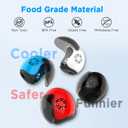 Helmet Toothbrush Covers Caps, Toothbrush Head Protector for Household Travel, Fits Most Manual and Electric Toothbrushes, 6 Count (Black, White, Grey, Blue, Pink, Red)