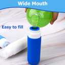 Travel Bottles for Toiletries 4 Pack 3oz Tsa Approved Auto-Rebound Travel Size Containers Squeezable Leak Proof Refillable Silicone Travel Accessories Toiletry Bag,Label,Brush