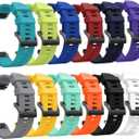 Sunter 20mm Width (12 Pack Quick Soft Silicone Sport Replacement Watch Strap Band Compatible with Fenix 6s/Fenix 6s Pro/Fenix 5S/Fenix 5S Plus