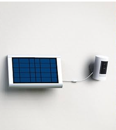 Solar Panel for Ring Camera(2nd Generation), 2 Pack 5W Solar Panel with 10FT/3M Long Cable for Stick Up & Pro Spotlight Cam Battery for Security Camera Dustproof Waterproof (Grey White)