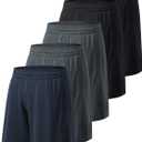 Men's Athletic Shorts with Pockets and Elastic Waistband Quick Dry Activewear Workout Shorts for Men (S)
