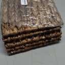 SUNNYPARK Christmas Tree Collar, 28 Hand-Woven Natural Water Hyacinth Christmas Tree Collar Basket Base Cover - Chestnut Brown