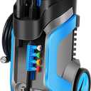 Electric Pressure Washer 5000PSI 4.0GPM Power Washers with M22-14mm Pressure Hose 33FT, Power Sprayers High Pressure with 1/4" QC Compatible Surface Cleaner for Home Cars Driveways, Blue