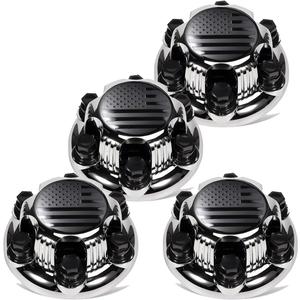 Chrome 6 Lugs Wheel Center Cap for Silverado, Avalanche, Suburban, Express, Sierra, Yukon, Savana 1500 2500 3500, 16/17 Inch Rim Hub Cover, OEM Replacement
