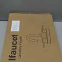 Phiestina 4-Inch 2 or 3 Hole Chrome Utility Sink/Laundry Faucet, with Centerset Rotatable Swivel 360° Spout and Garden Hose Threaded End, Slop Sink Tub Faucet with Water Supply Line, BF027-8-C