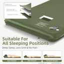 Wevelel Memory Sleeping Pad, 3.1" Ultra-Thick Foam Sleeping Mats for Camping, Easy Inflate&Deflate,9.5 R-Value Insulated Camping Mattress Pad with Pillow, for Car Travel Tent, Full