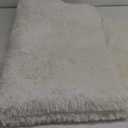 KCHOWUA Cream White Fluffy Area Rug for Girls Bedroom, 3'x5' Machine Washable Fuzzy Plush Carpet for Living Room, Soft Shaggy Throw Rug for Kids Dorm Room Nursery, Ivory