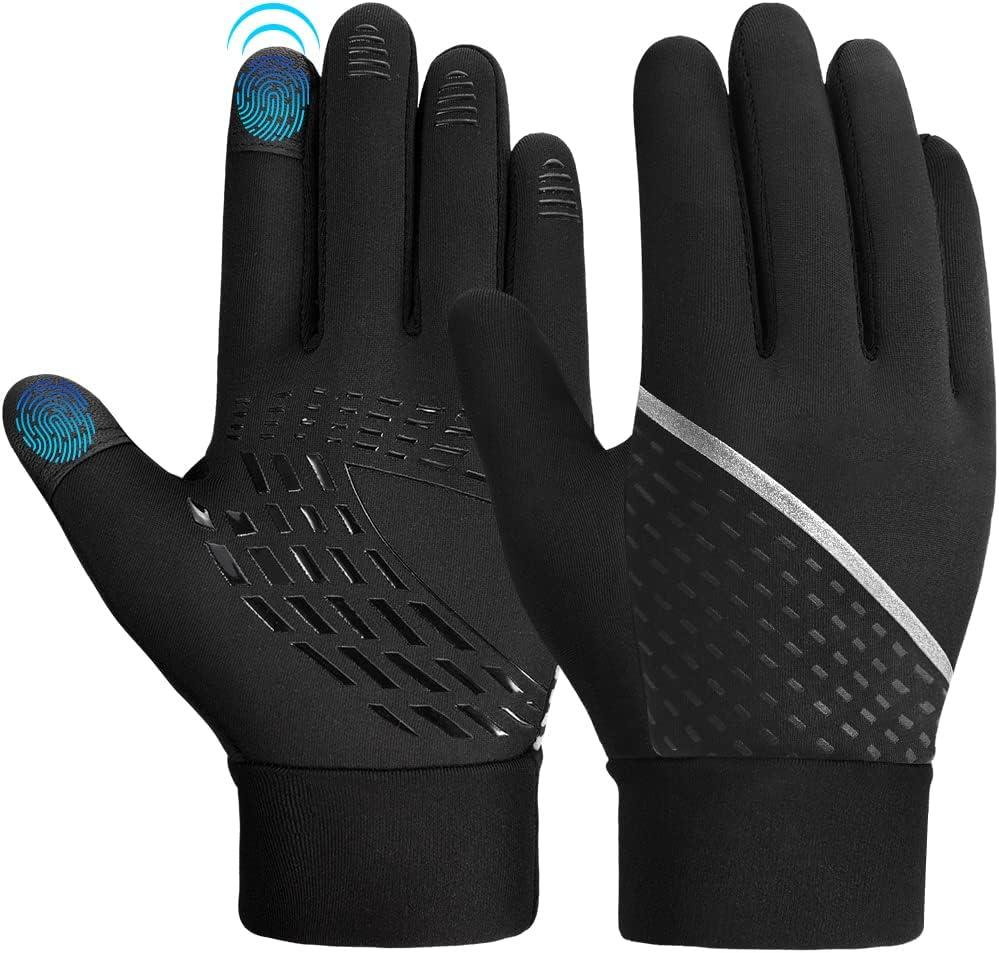 OOPOR Winter Warm Running Kids Gloves - Cold Weather Thermal Bike Snow Ski Sports Mittens medium