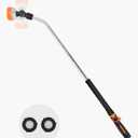VEVOR Watering Wand, 36-Inch Extra Long Heavy Duty Garden Hose Wand with 8 Spray Patterns & 180° Swivel Head, Long Hose Nozzle Sprayer with on/off Thumb Control, Ideal for Hanging Baskets