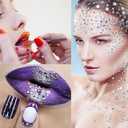 DECOYARDOO Face Jewels Crystal Stickers 12 Sheets, 15g Chunky Mix Glitter