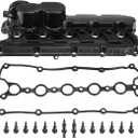 07K103469L Valve Cover w/PCV Valve Replacement for 2006-2014 VW Jetta Golf Passat Beetle Rabbit 2.5L Part# 07K-103-469-L, 07K-103-469-F