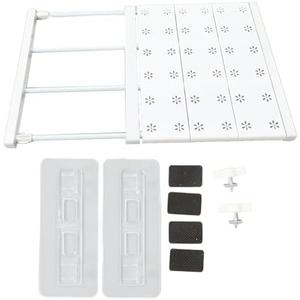 Tomedny Expandable Closet Shelf, Closet Tension Shelf Tension Rod Clothes Hanger Storage Rack Adjustable DIY Shelving Wardrobe Organizer Dividers for Cabinet (Length 38‑60cm/15.0‑23.6in)