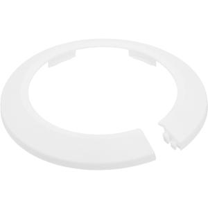 uxcell Escutcheon Plate, 1Pcs 90mm - Fit 3.5" Outer Diameter Split Pipe Flange Water Pipe Cover Collar Decoration, PP Plastic Plumbing Cover Plates (White)