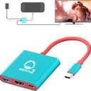 TNATRA Switch 2 Dock, Portable TV Dock Station for Switch/Switch 2/Steam Deck/ROG Ally/Legion GO, 3-in-1 Switch 2 Travel Dock with HDMI 8K@60Hz or 4K@60Hz, USB 3.0 and 100W Charge PD Port