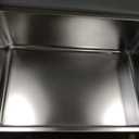 Kirecoo Stainless Steel Cat Litter Box XXL- Metal High Sided Cat Pan, Large Stainless Steel Box, Indoor Litter Tray, Non Stick, No Smell, Easy to Clean, Pet Toilet Supplies for Kitten, Kitty, Rabbit