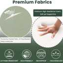 Battilo Chair Cushions for Dining Chairs with Ties, Indoor/Outdoor Kitchen Chair Pad with Non-Slip Backing, Dining Seat Cushion with Machine Washable Removable Cover, 16"x16"x2", Set of 4, Sage Green, 4 Count