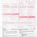 2025 W-3C Transmittal of Corrected Income Tax Forms ~ Wage Correction Forms ~ Wage and Tax Statements, W3 C Forms, Compatible with QuickBooks and Accounting Software, for Laser or Inkjet Printers