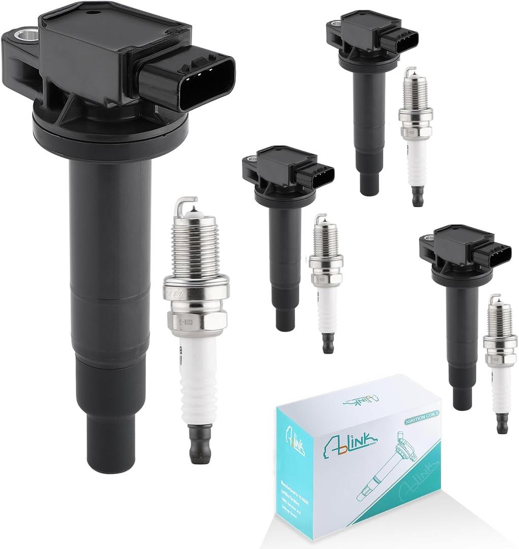 AULINK 4PCS UF316 Ignition Coil Pack (1.3L 1.5L L4) For Toyota Echo 20002005,Prius 20012009,Prius C 20122019,Yaris 20042018,For Scion XA/XB 20042006 UF316 UF316T GN10312 E346